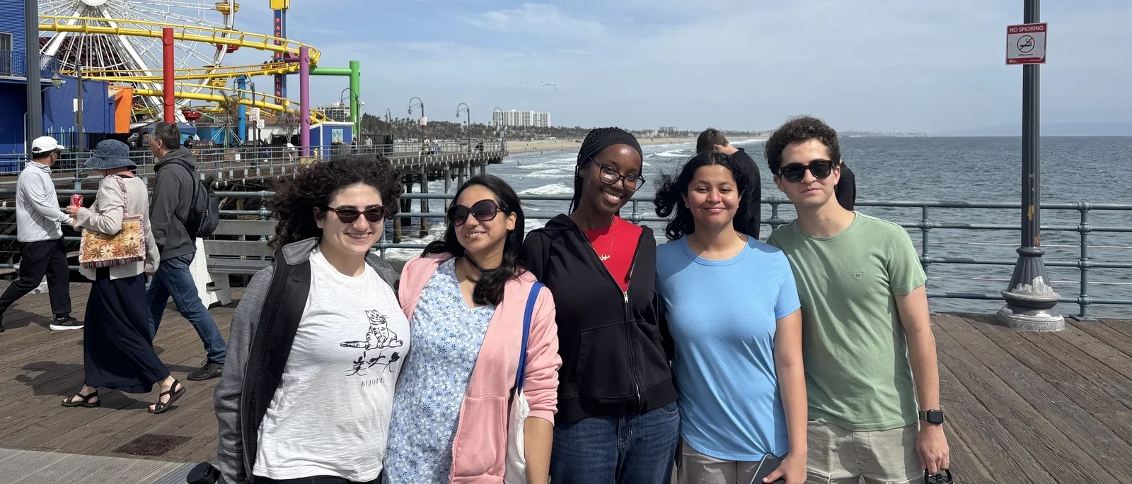 Erbay Lab members at the Santa Monica Pier